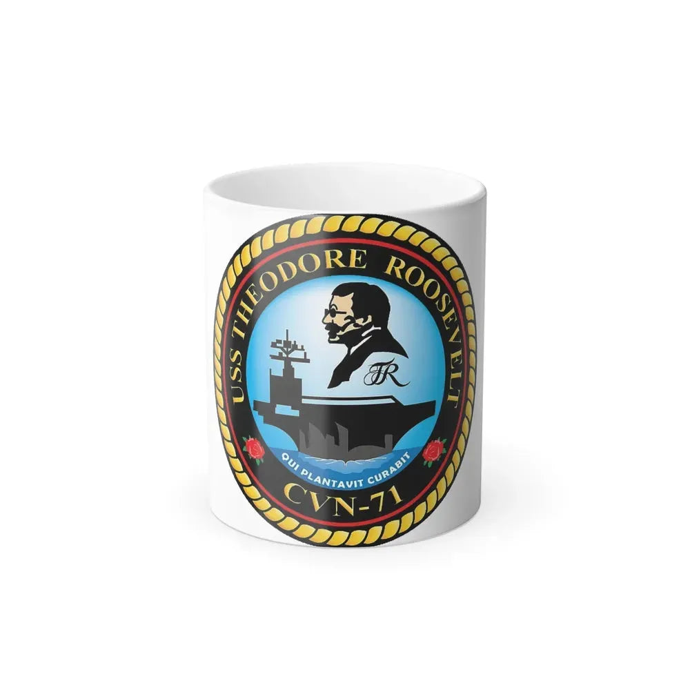 CVN 71 USS Theodore Roosevelt 1986 (U.S. Navy) Color Changing Mug 11oz Default Title 11oz - Go Mug Yourself
