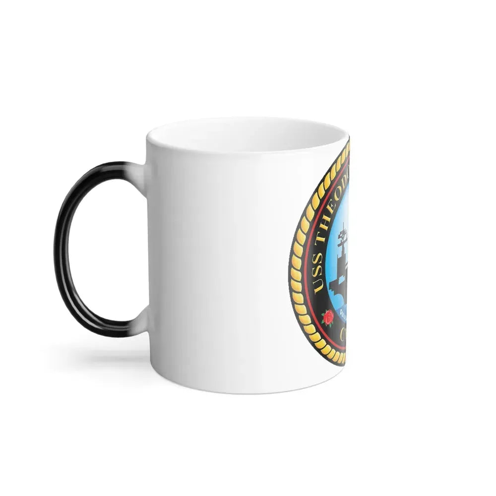 CVN 71 USS Theodore Roosevelt 1986 (U.S. Navy) Color Changing Mug 11oz - Go Mug Yourself