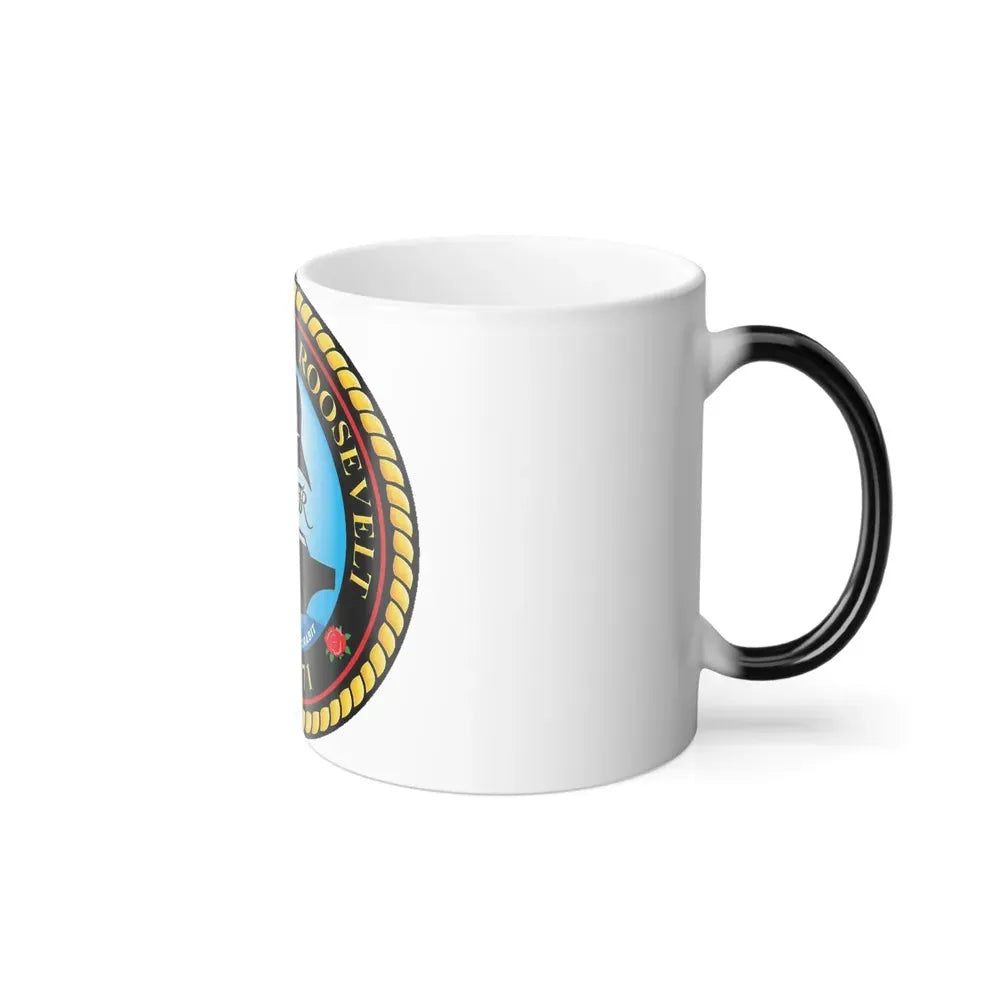 CVN 71 USS Theodore Roosevelt 1986 (U.S. Navy) Color Changing Mug 11oz - Go Mug Yourself