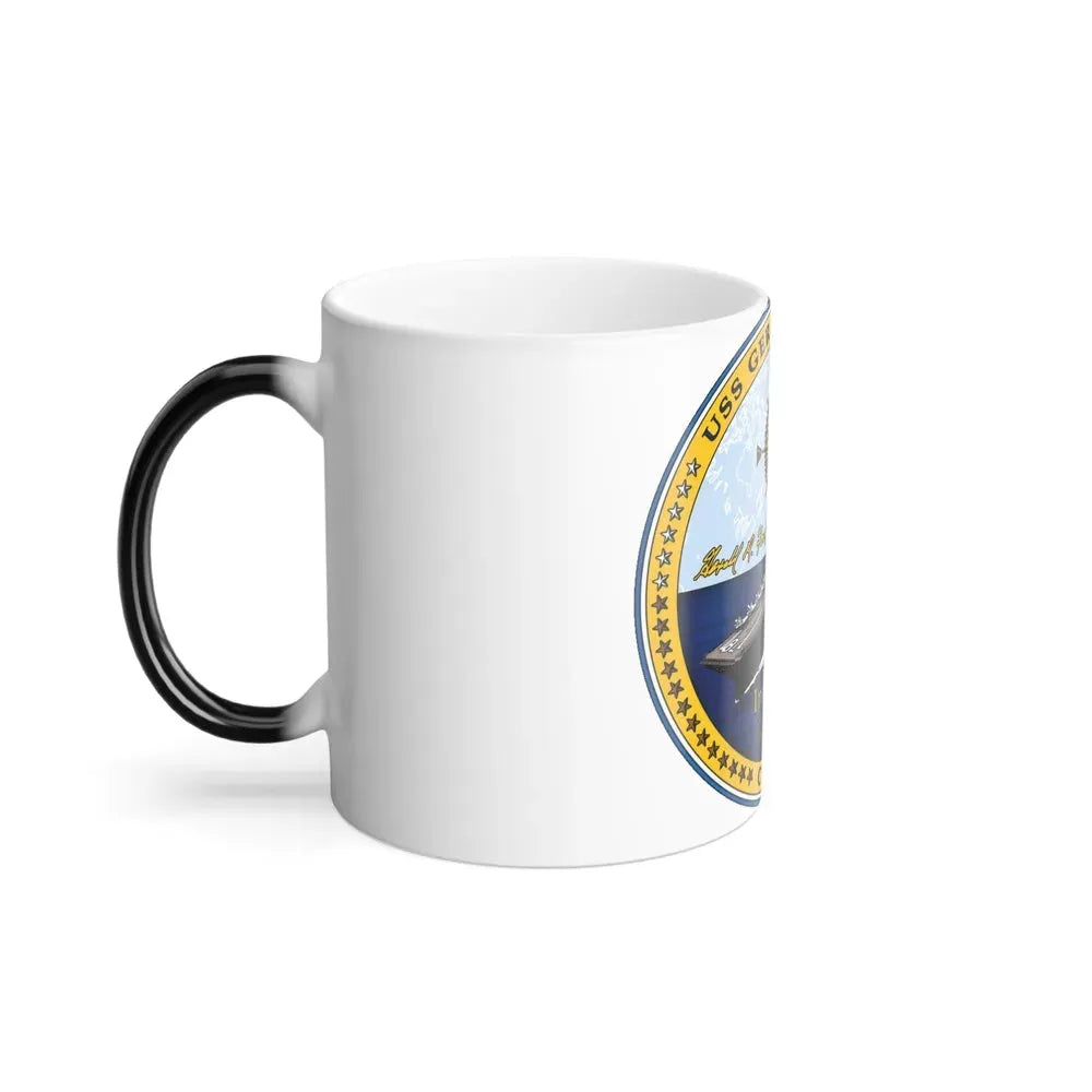 CVN 78 USS Gerald R Ford 2017 (U.S. Navy) Color Changing Mug 11oz - Go Mug Yourself