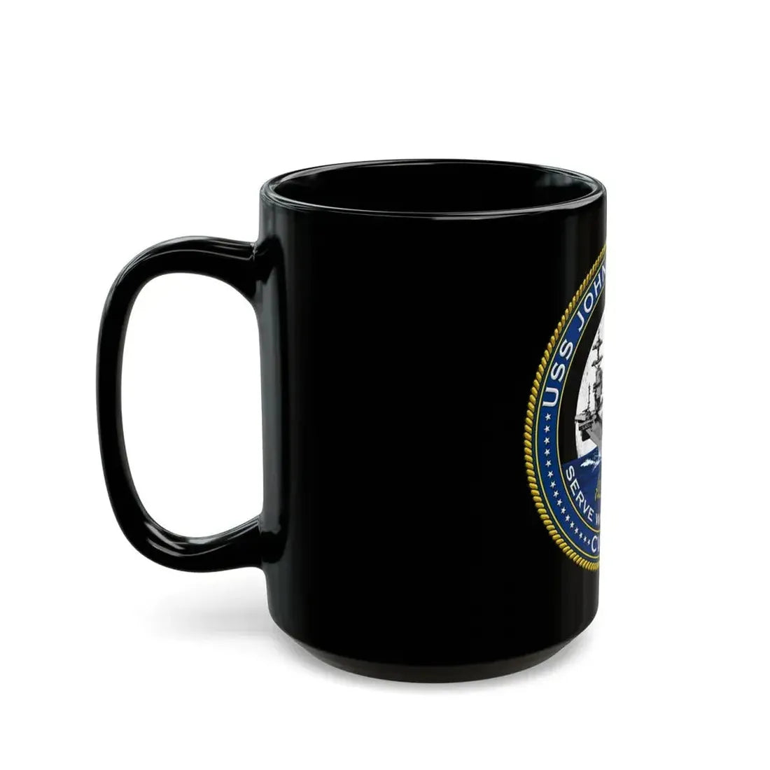 CVN 79 USS John F Kennedy (U.S. Navy) Black Coffee Mug - Go Mug Yourself