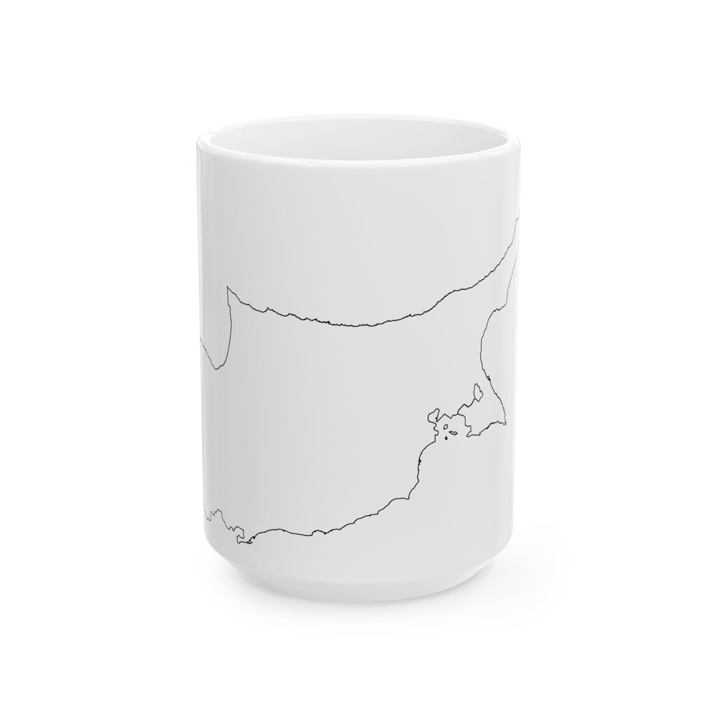 Cyprus-Flagmap (Cyprus) White Coffee Mug-15oz-Go Mug Yourself