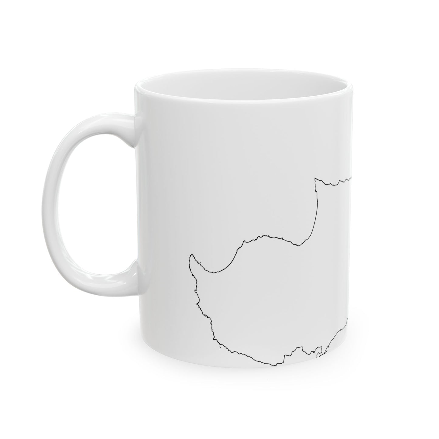 Cyprus-Flagmap (Cyprus) White Coffee Mug-Go Mug Yourself