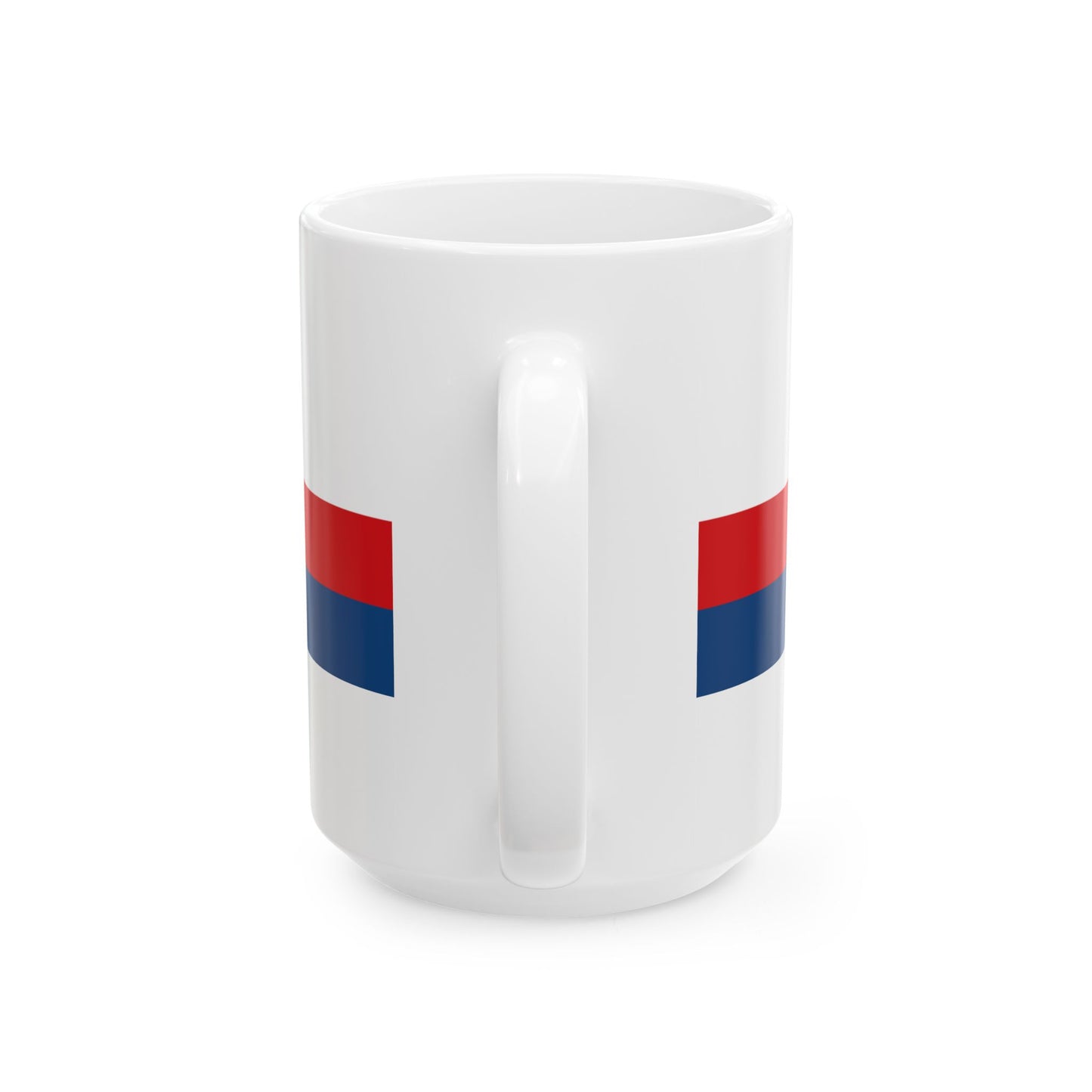 Czech Republic tricolour ribbon 2x9 (Czech Republic) White Coffee Mug-Go Mug Yourself