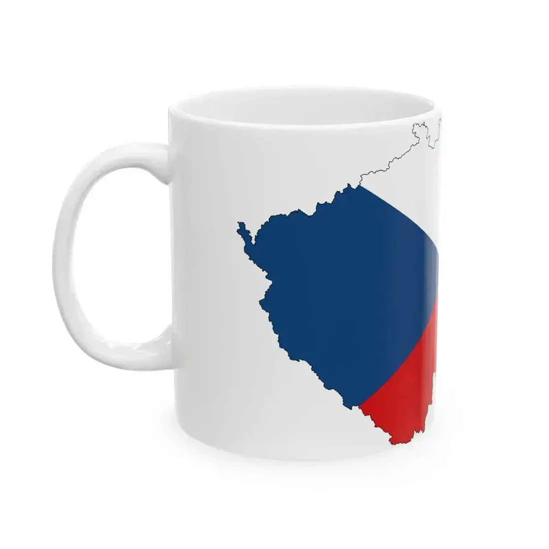 Czechia-Flagmap (Czech Republic) White Coffee Mug - Go Mug Yourself