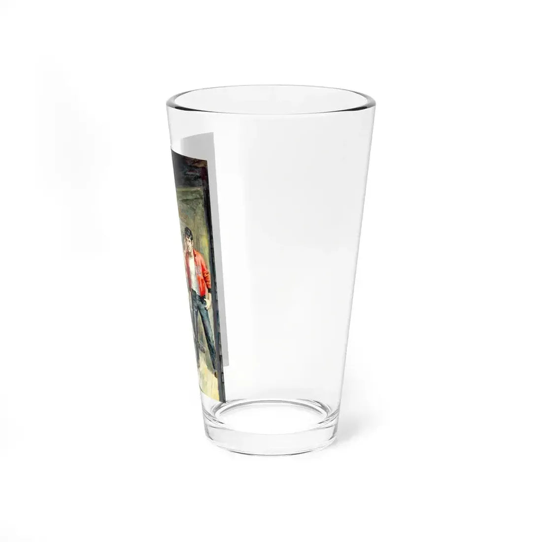 D for Delinquent, paperback book cover, 1958 - Pint Glass 16oz - Go Mug Yourself