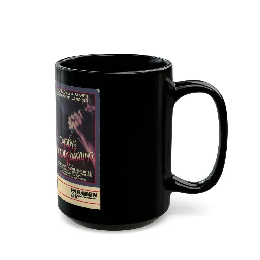 DADDYS DEADLY DARLING (VHS COVER) - Black Coffee Mug - Go Mug Yourself