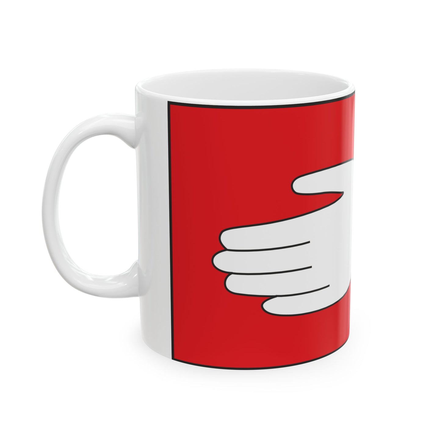 Dadiani flag 1358 (Georgia) White Coffee Mug-Go Mug Yourself
