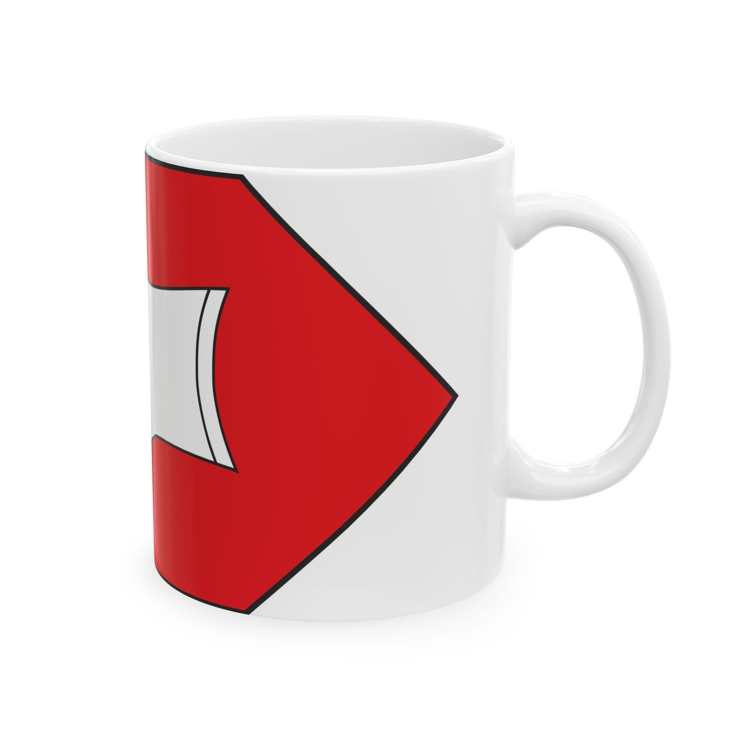 Dadiani flag 1358 (Georgia) White Coffee Mug-Go Mug Yourself