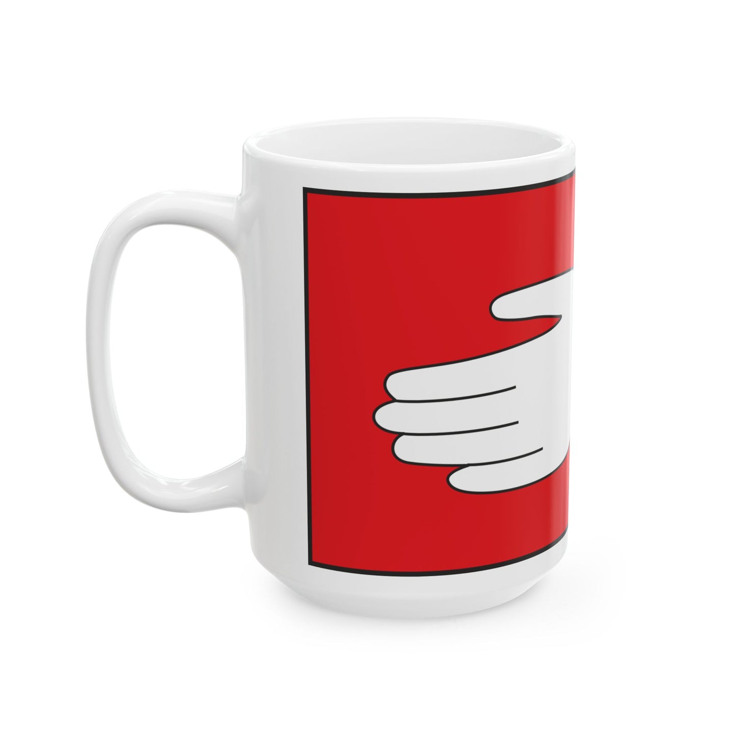 Dadiani flag 1358 (Georgia) White Coffee Mug-Go Mug Yourself