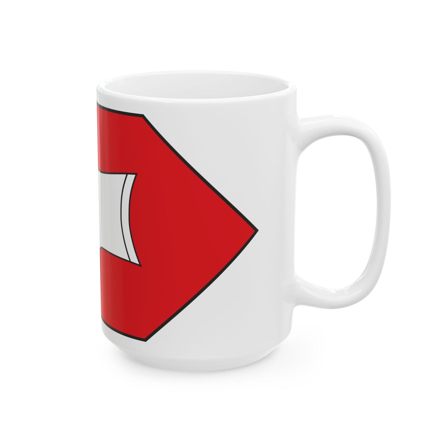 Dadiani flag 1358 (Georgia) White Coffee Mug-Go Mug Yourself