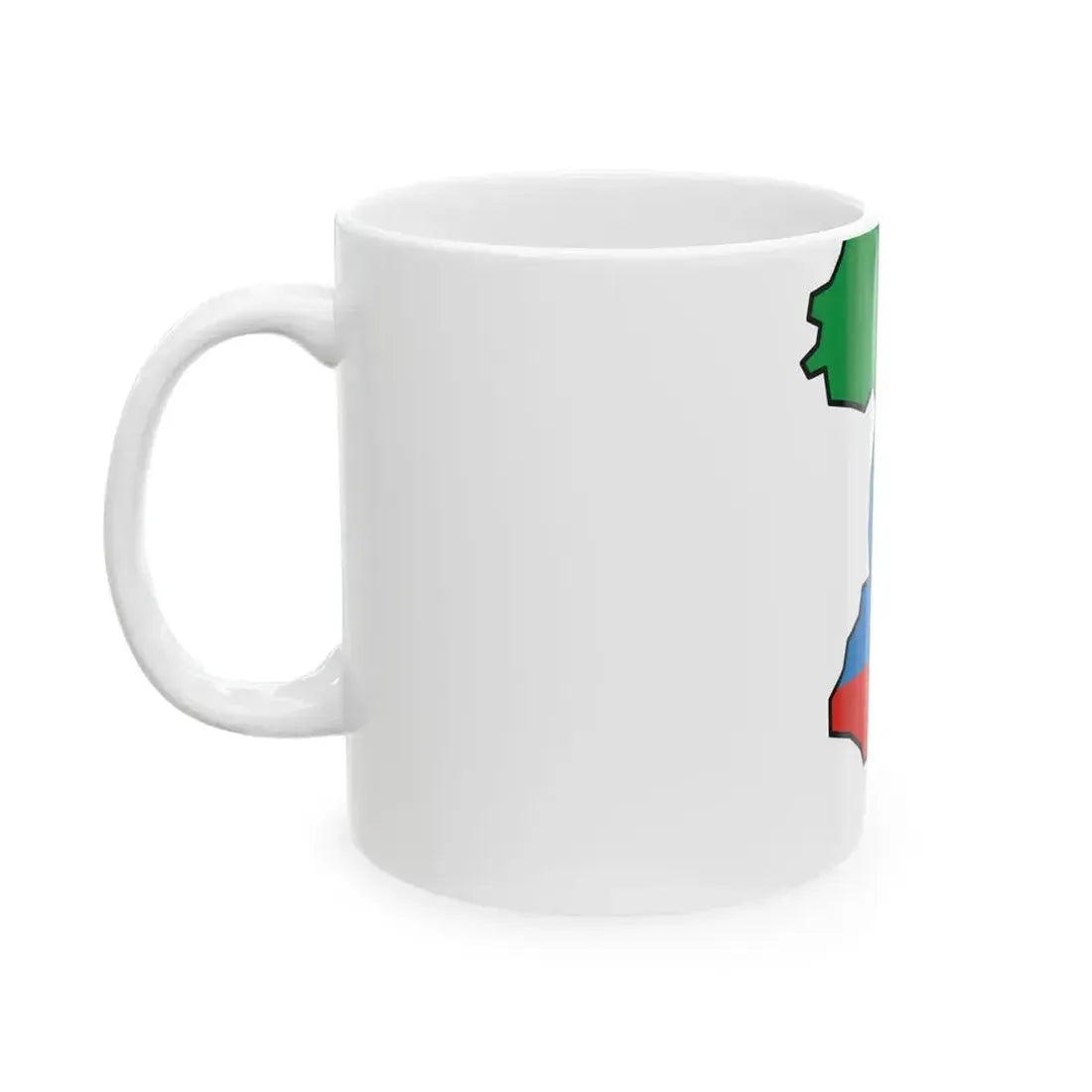 Dagestan-geo-stub (Russia) White Coffee Mug - Go Mug Yourself