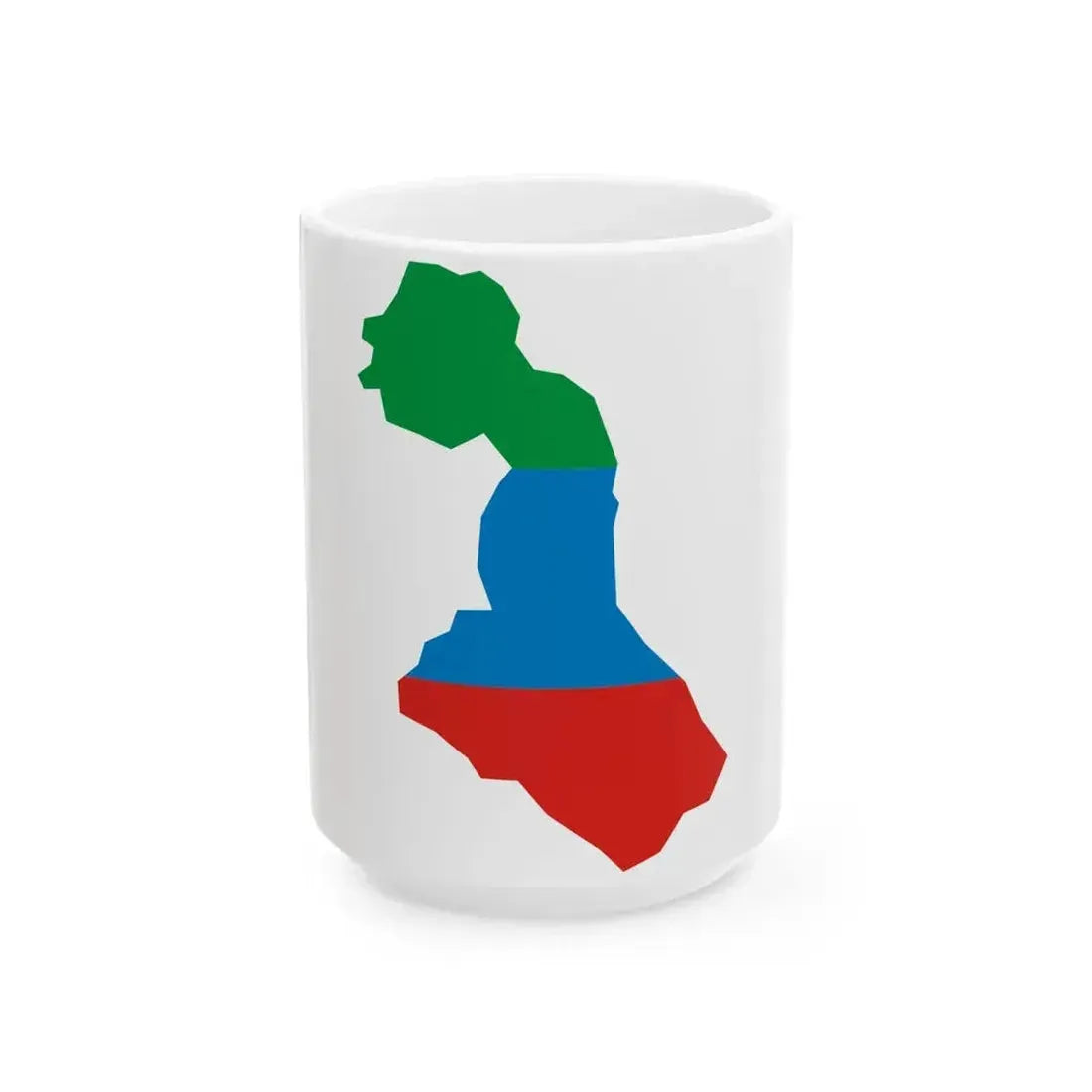 Dagestan-geo-stub2 (Russia) White Coffee Mug 15oz - Go Mug Yourself