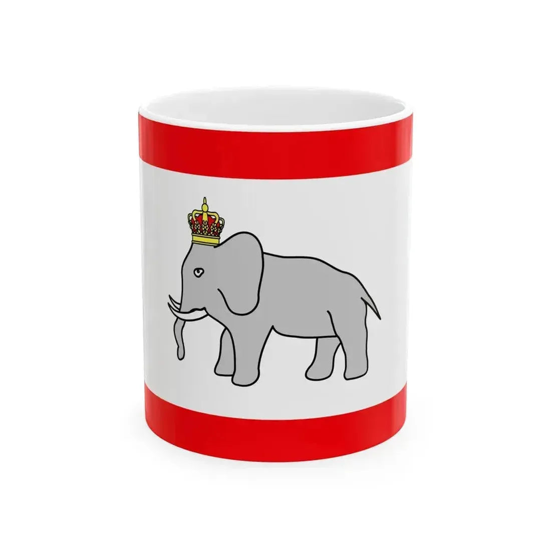 Dahomey flag 1889 (Benin) White Coffee Mug 11oz - Go Mug Yourself