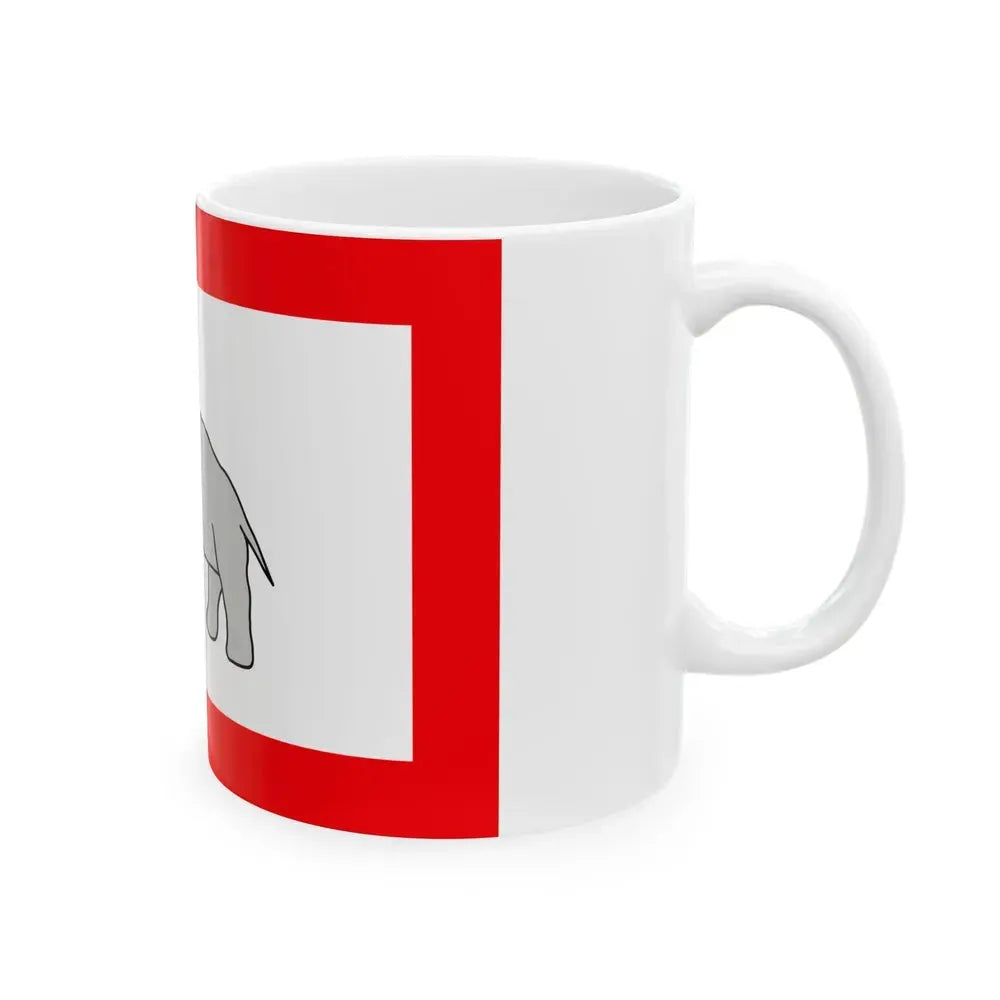 Dahomey flag 1889 (Benin) White Coffee Mug - Go Mug Yourself