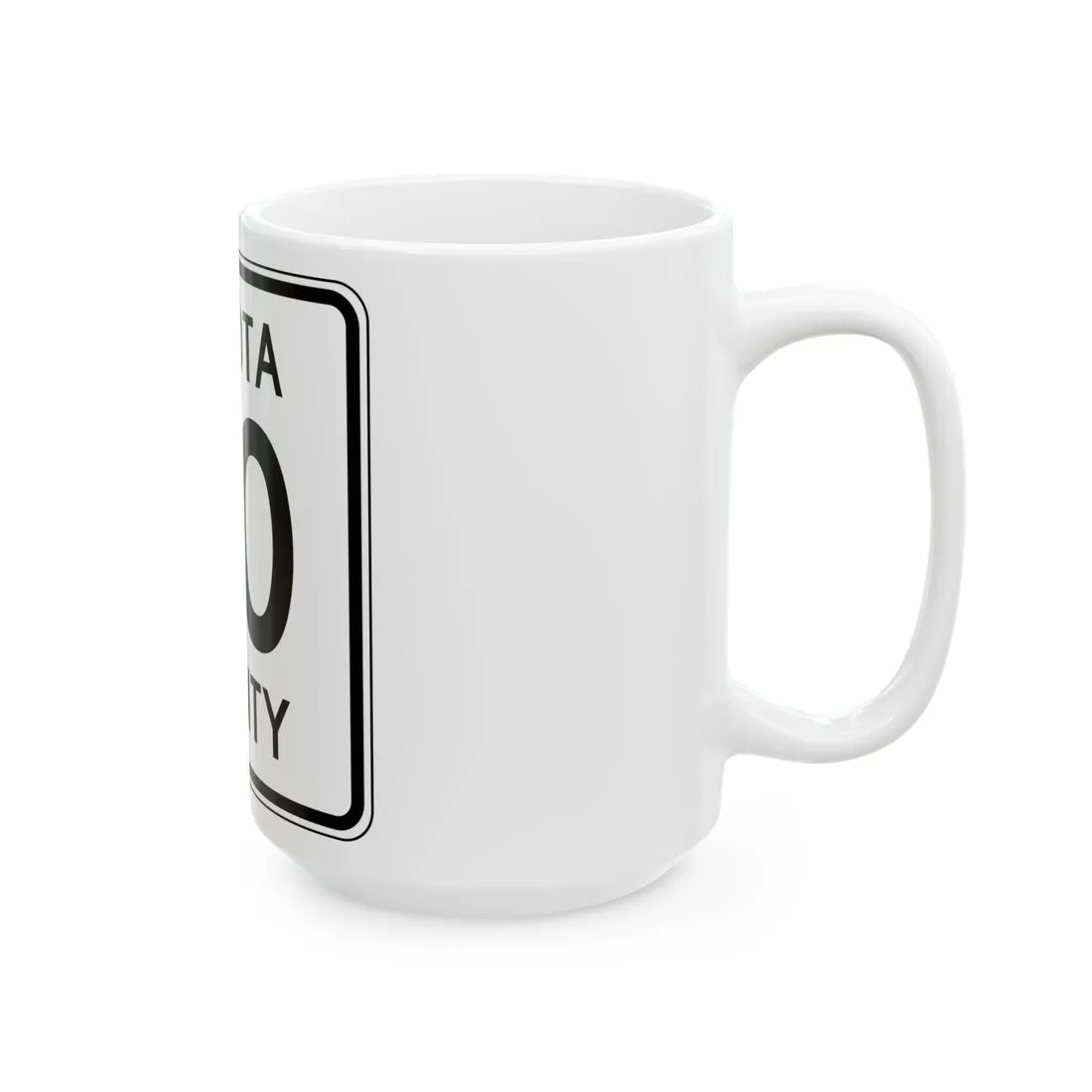 Dakota County Route 60 MN (Minnesota) (Road Sign) White Coffee Mug - Go Mug Yourself