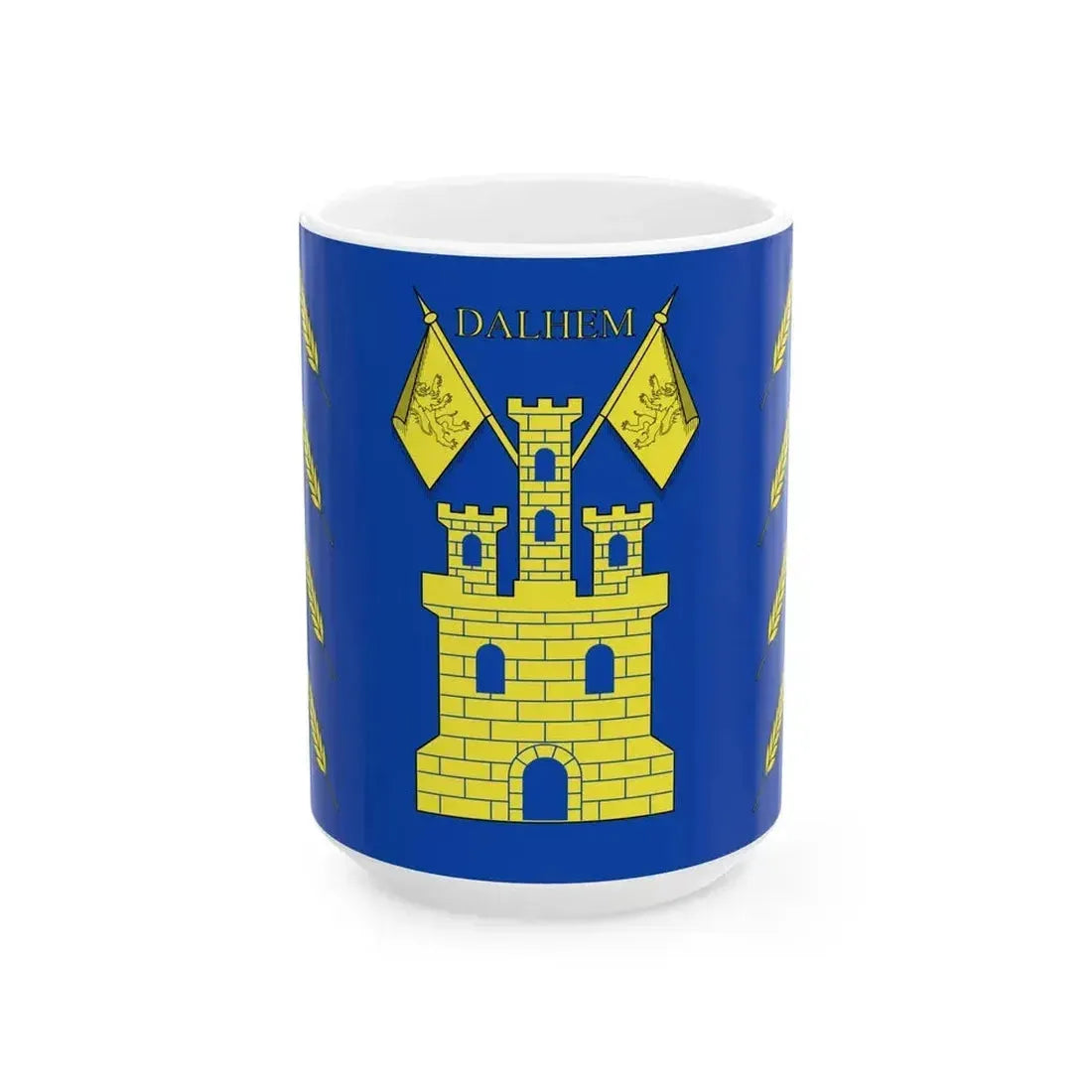 Dalhem vlag (Belgium) White Coffee Mug 15oz - Go Mug Yourself