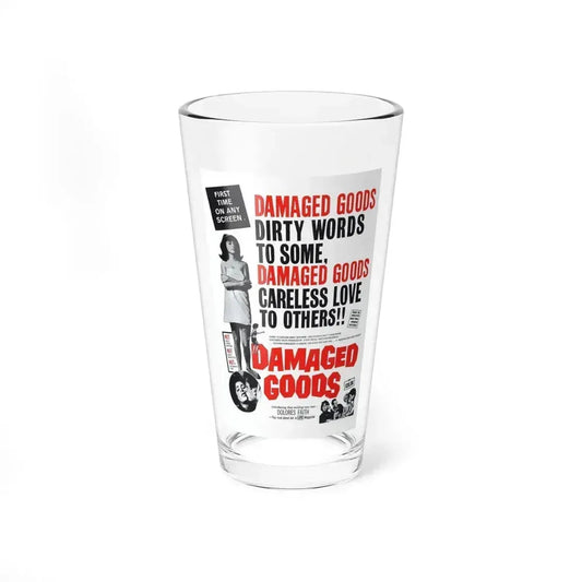 DAMAGED GOODS 1961 Movie Poster - Pint Glass 16oz 16oz - Go Mug Yourself
