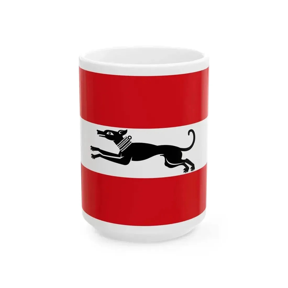 Damme vlag (Belgium) White Coffee Mug 15oz - Go Mug Yourself