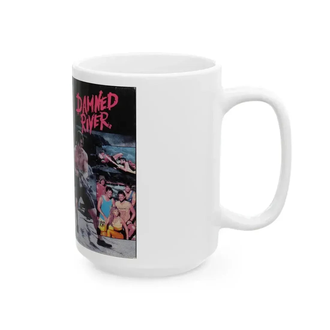 DAMNED RIVER (VHS COVER) - White Coffee Mug - Go Mug Yourself