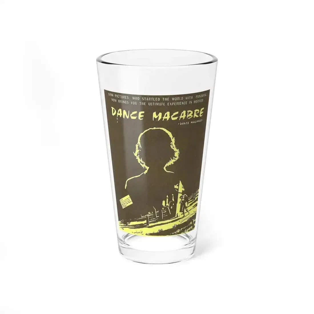 DANCE MACABRE 1986 Movie Poster - Pint Glass 16oz 16oz - Go Mug Yourself