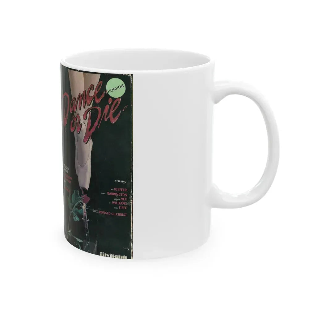 DANCE OR DIE (VHS COVER) - White Coffee Mug - Go Mug Yourself