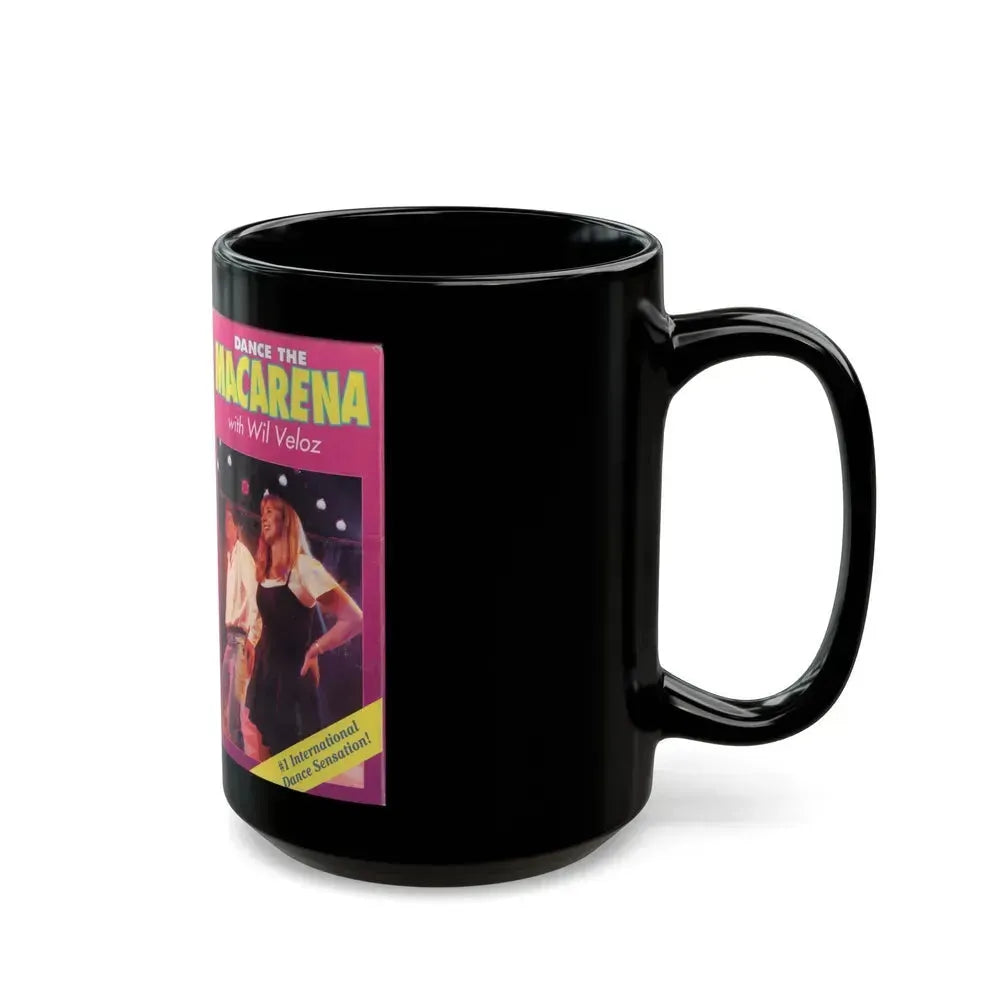 DANCE THE MACARENA (VHS COVER) - Black Coffee Mug - Go Mug Yourself