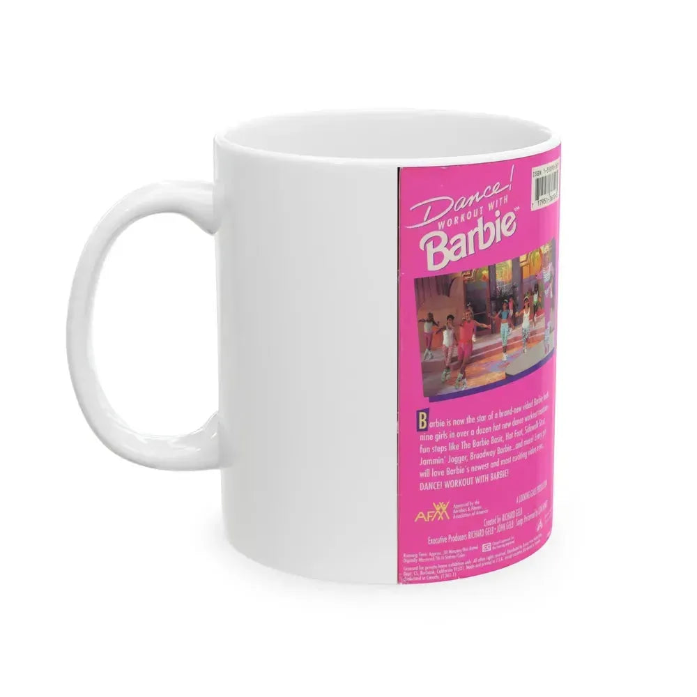 DANCE WORKOUT WITH BARBIE (VHS COVER) - White Coffee Mug - Go Mug Yourself