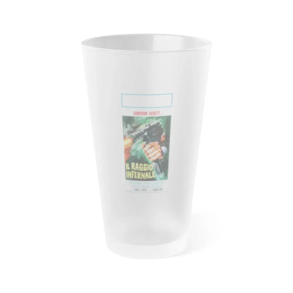 DANGER DEATH RAY (ITALIAN) 1967 Movie Poster - Frosted Pint Glass 16oz Default Title - Go Mug Yourself