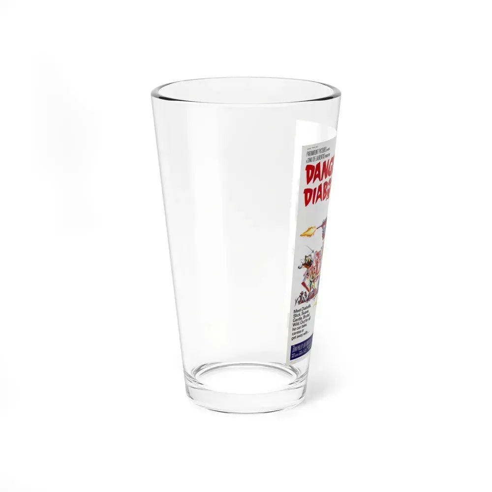 DANGER DIABOLIK 1968 Movie Poster - Pint Glass 16oz - Go Mug Yourself