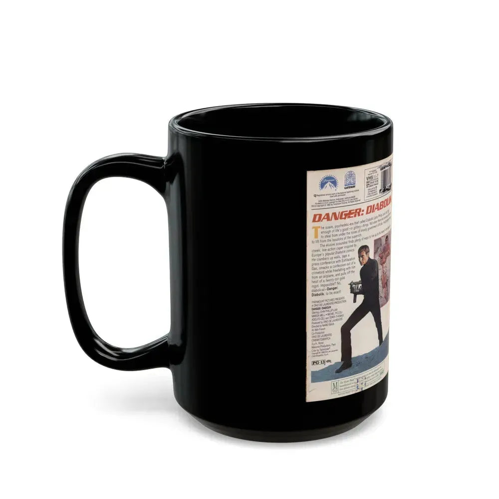 DANGER DIABOLIK (VHS COVER) - Black Coffee Mug - Go Mug Yourself