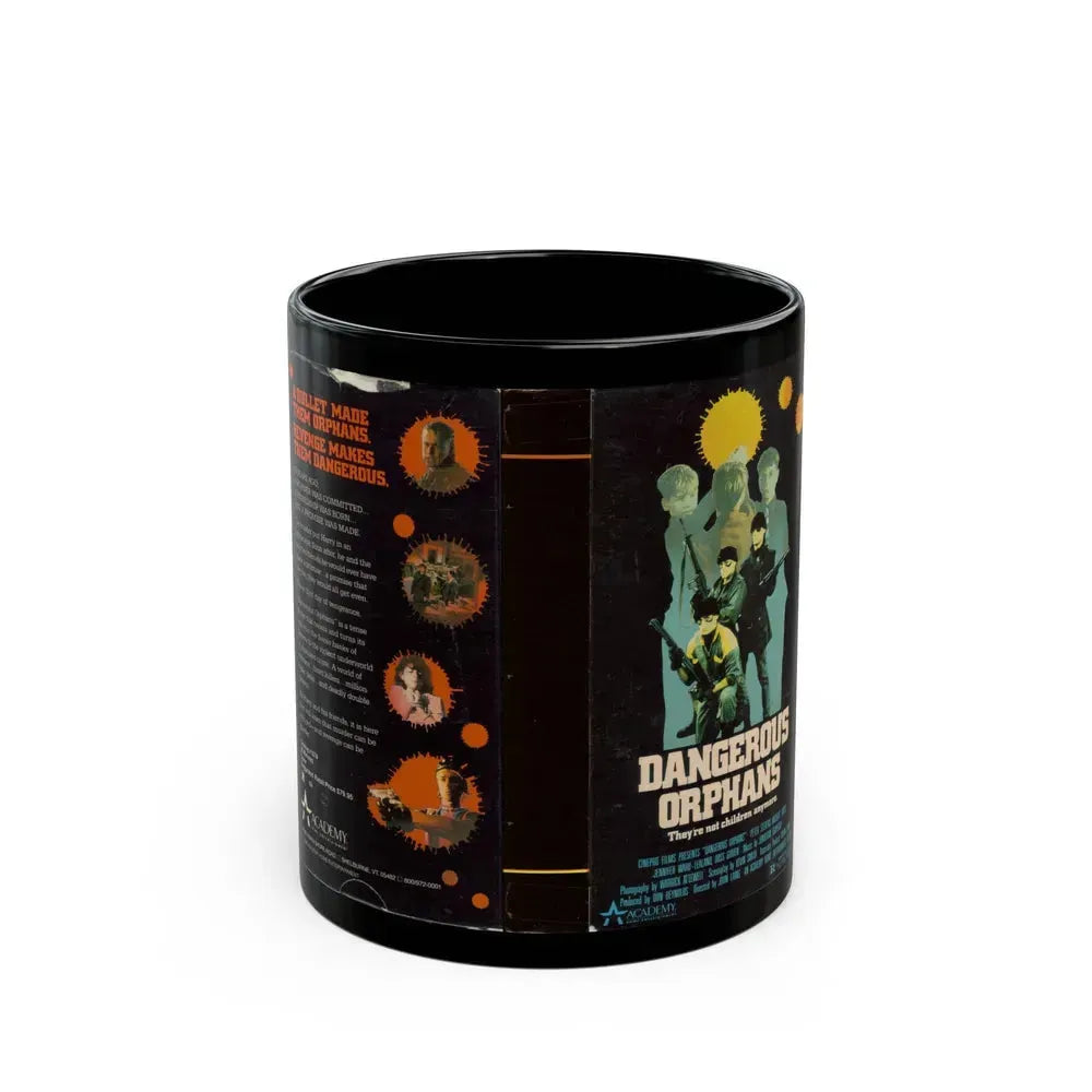 DANGEROUS ORPHANS (VHS COVER) - Black Coffee Mug 11oz - Go Mug Yourself