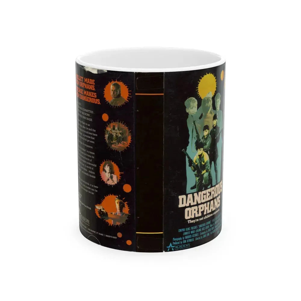 DANGEROUS ORPHANS (VHS COVER) - White Coffee Mug 11oz - Go Mug Yourself