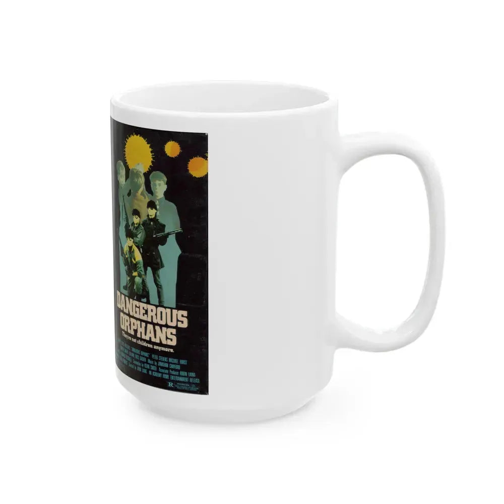 DANGEROUS ORPHANS (VHS COVER) - White Coffee Mug - Go Mug Yourself