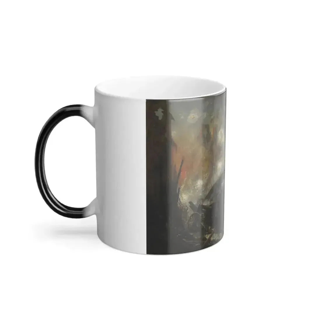 Daniel Sherrin (1868-1942) British Tank in Action - 1917 - Color Changing Mug 11oz - Go Mug Yourself