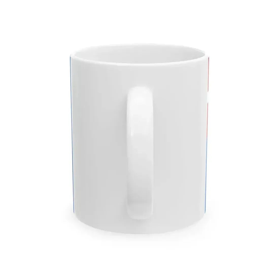 Danish blue ensign (Denmark) White Coffee Mug - Go Mug Yourself