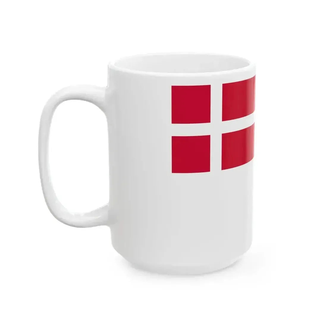 Danish White Ensign (Denmark) White Coffee Mug - Go Mug Yourself
