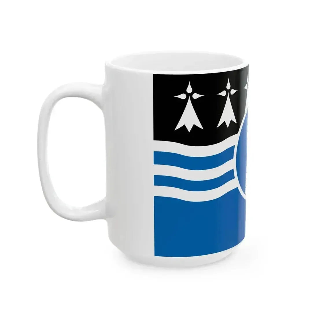 Dardoup traditional district flag (France) White Coffee Mug - Go Mug Yourself