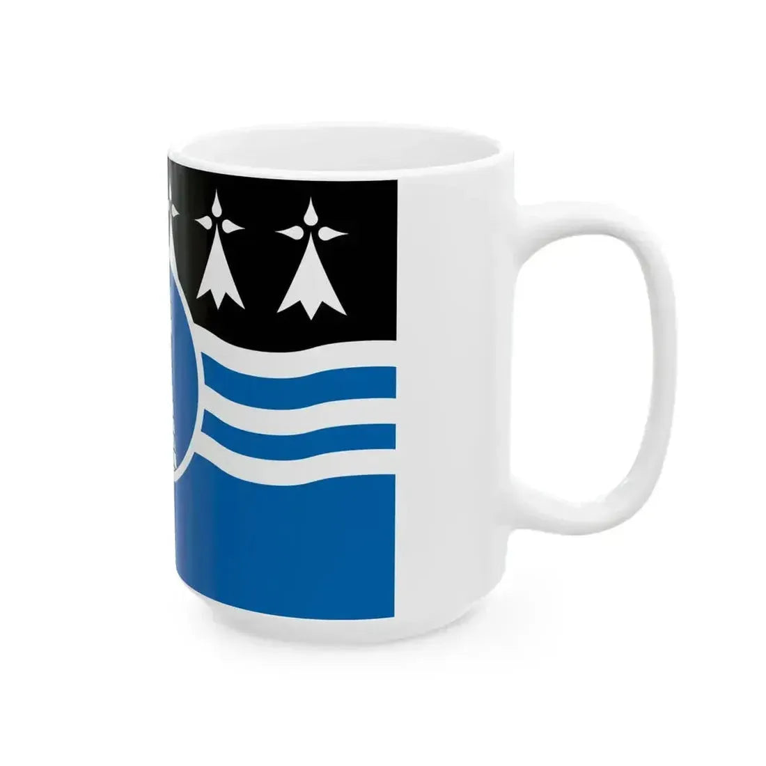 Dardoup traditional district flag (France) White Coffee Mug - Go Mug Yourself