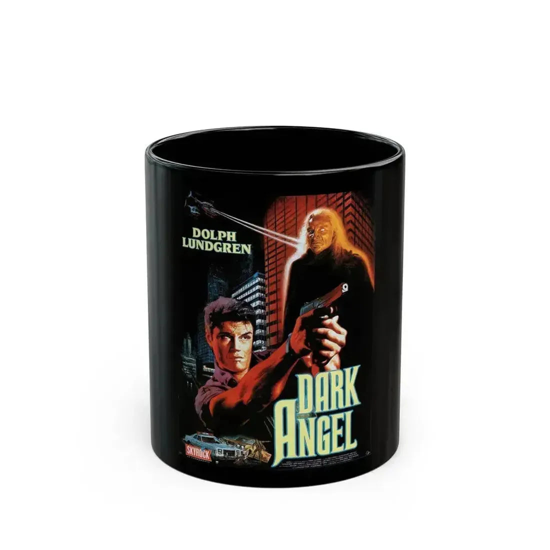 DARK ANGEL (I COME IN PEACE) 1990 Movie Poster - Black Coffee Mug 11oz - Go Mug Yourself