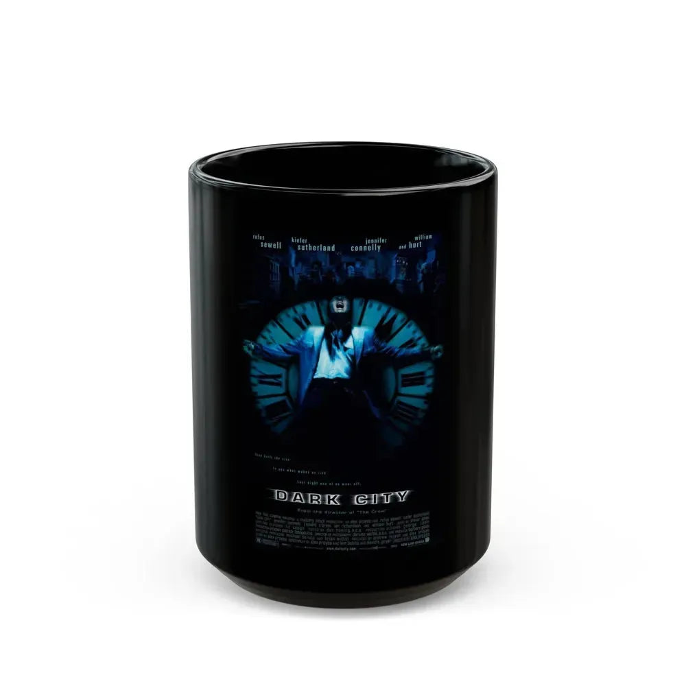 DARK CITY 1998 Movie Poster - Black Coffee Mug 15oz - Go Mug Yourself