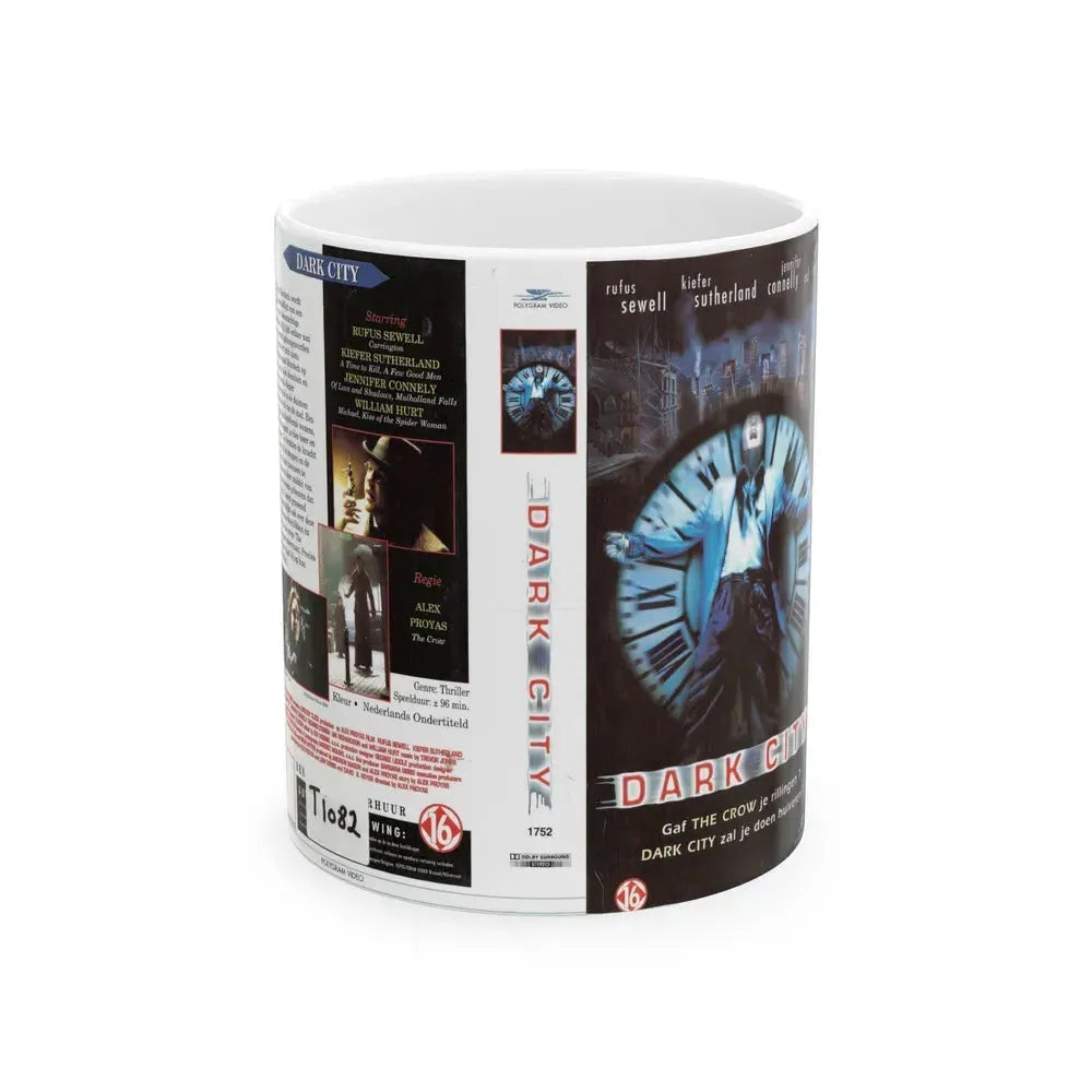 DARK CITY (VHS COVER) - White Coffee Mug 11oz - Go Mug Yourself