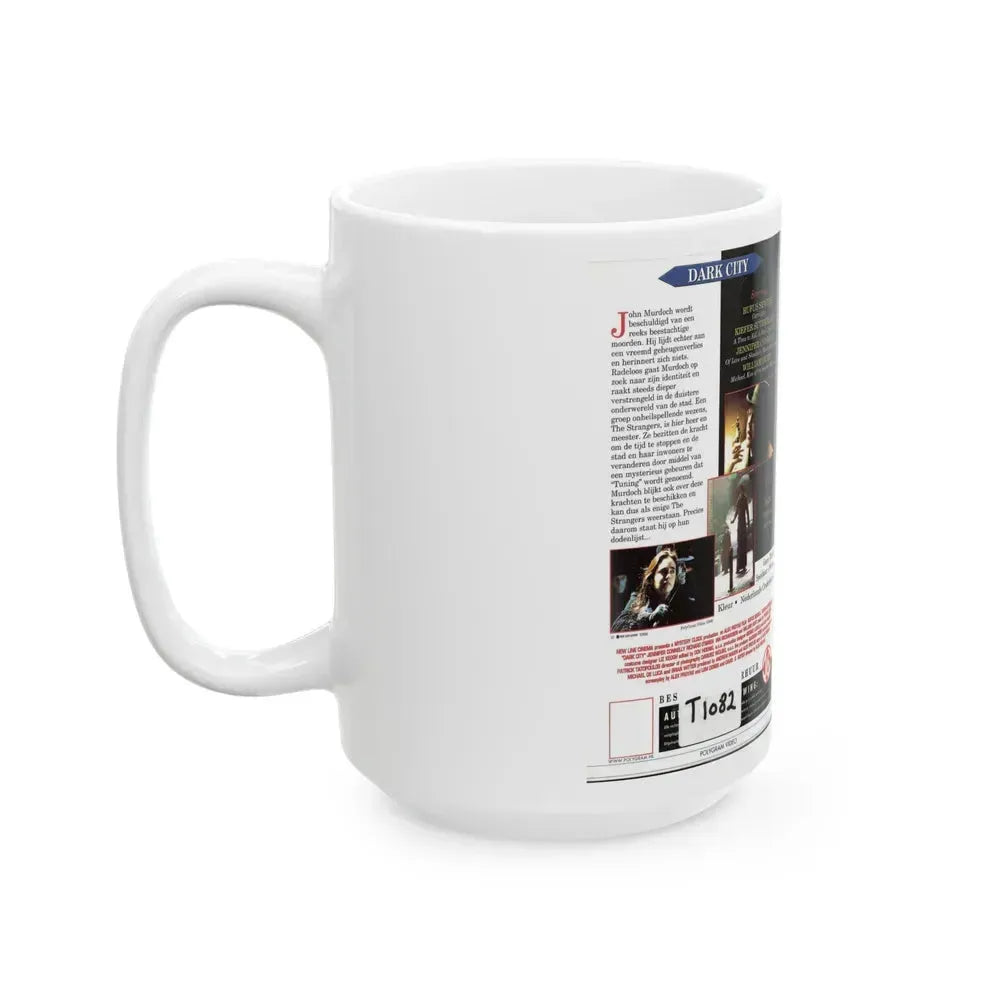 DARK CITY (VHS COVER) - White Coffee Mug - Go Mug Yourself