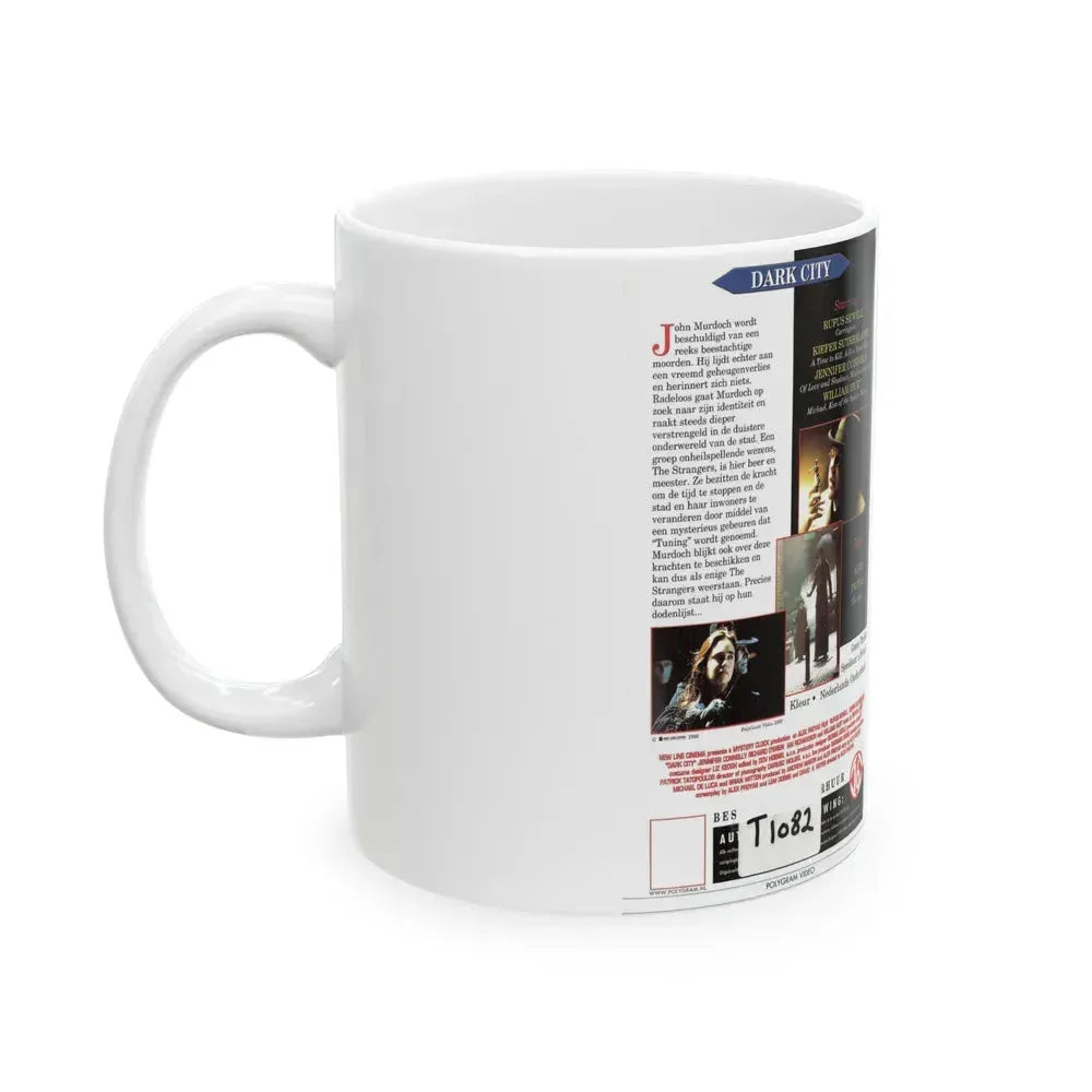 DARK CITY (VHS COVER) - White Coffee Mug - Go Mug Yourself