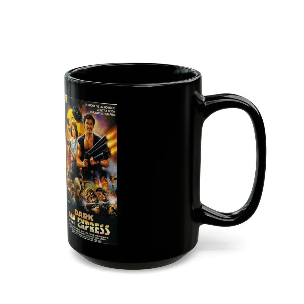 DARK DAY EXPRESS (VHS COVER) - Black Coffee Mug - Go Mug Yourself