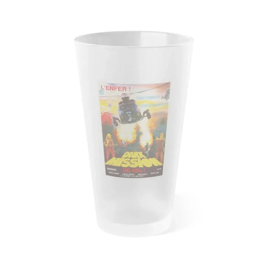 DARK MISSION 1988 Movie Poster - Frosted Pint Glass 16oz Default Title - Go Mug Yourself