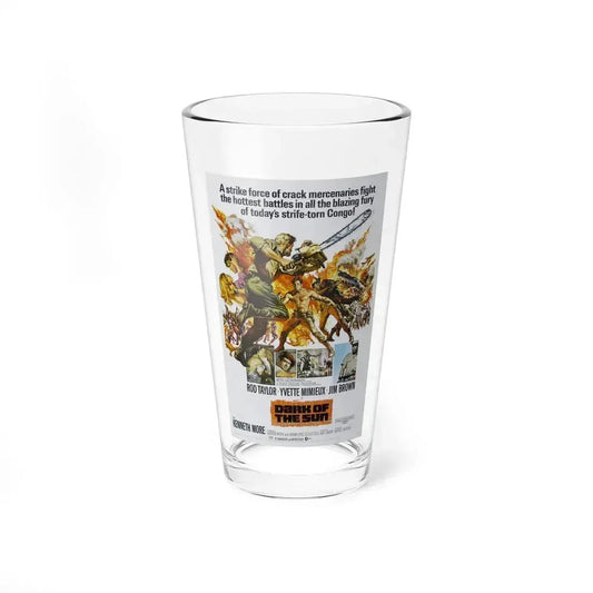 DARK OF THE SUN (MERCENARIES) 1968 Movie Poster - Pint Glass 16oz 16oz - Go Mug Yourself