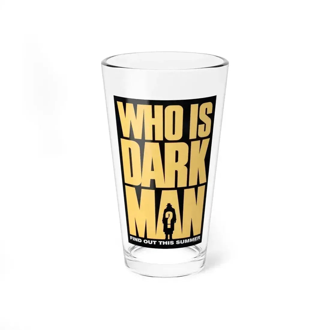 DARKMAN (TEASER) 1990 Movie Poster - Pint Glass 16oz 16oz - Go Mug Yourself