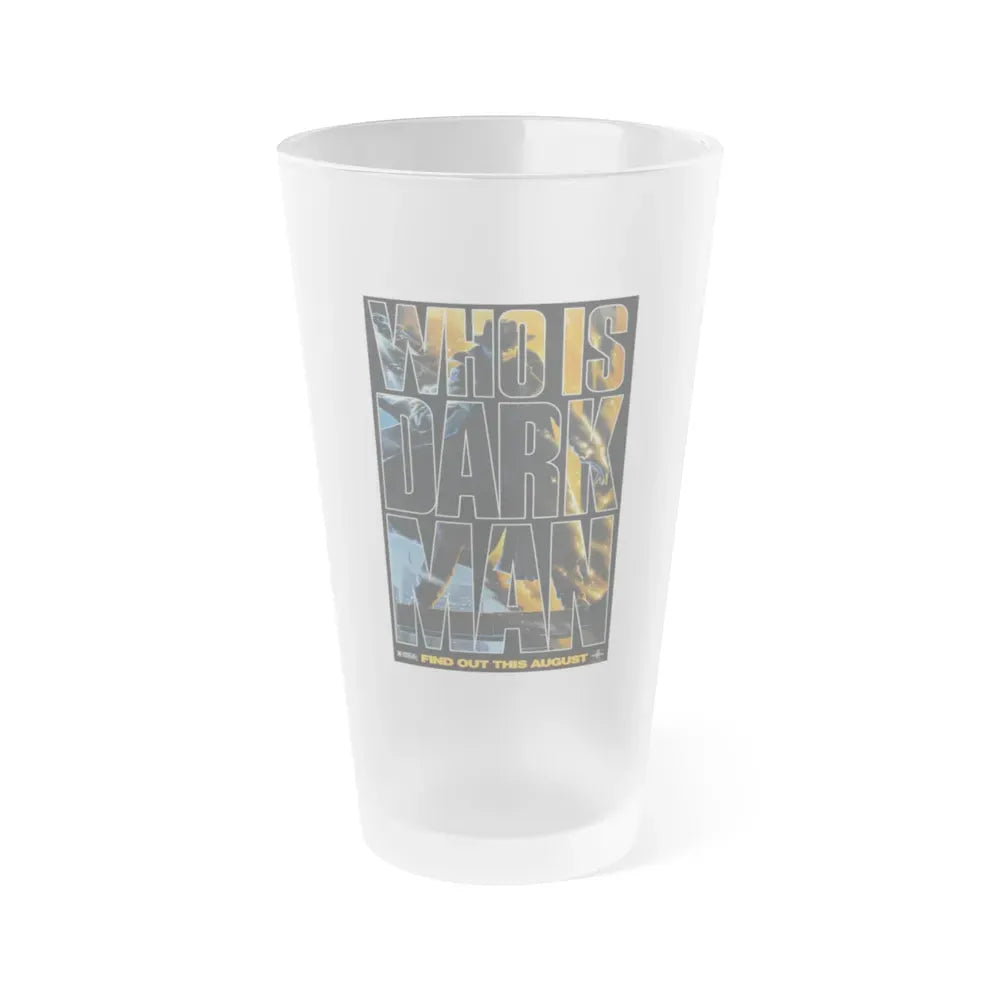 DARKMAN (TEASER 2) 1990 Movie Poster - Frosted Pint Glass 16oz Default Title - Go Mug Yourself