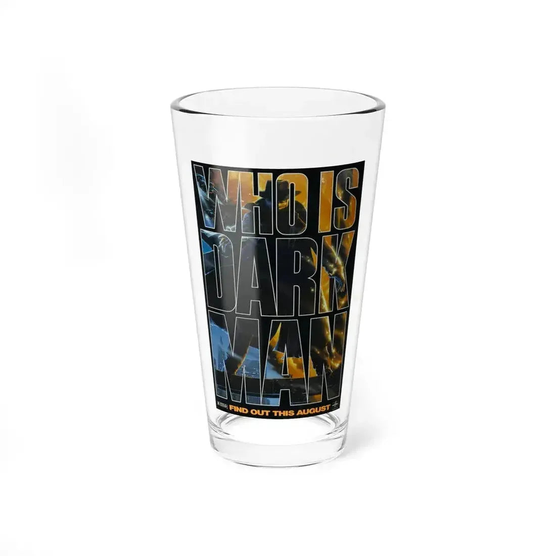 DARKMAN (TEASER 2) 1990 Movie Poster - Pint Glass 16oz 16oz - Go Mug Yourself